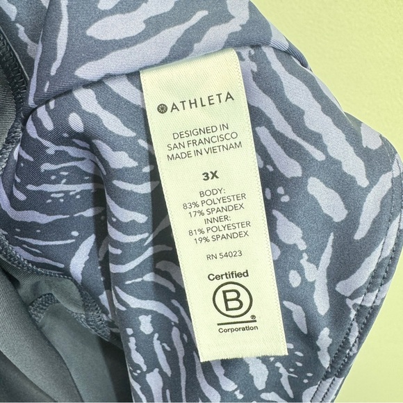 Athleta Purple Ace Printed Skort Plus 3X Athletic Golf Summer Athleisure Active - Picture 13 of 14